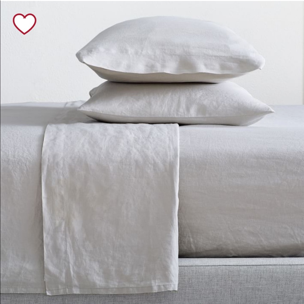 West Elm Belgian linen sheet set - California King